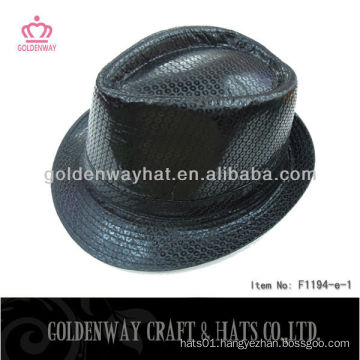 Black Fashion Sequin Fedora Hat